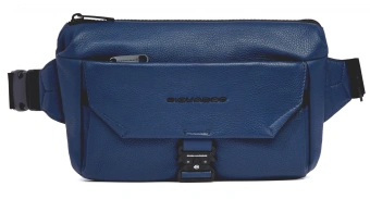 Сумка на пояс мужская Piquadro Than CA6617S135/BLU синий натур.кожа - купить недорого с доставкой в интернет-магазине
