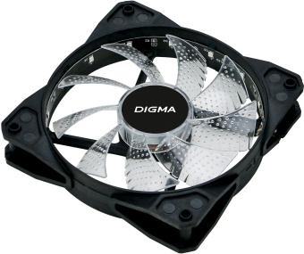 Вентилятор для корпуса Digma DFAN-FRGB2 RGB 120х120x25 черный 3-pin 4-pin (Molex) 23дБ (упак.:1шт) Ret - купить недорого с доставкой в интернет-магазине