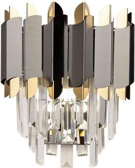 Светильник Hiper Dafna H171-2 потолоч. черный/хром - купить недорого с доставкой в интернет-магазине