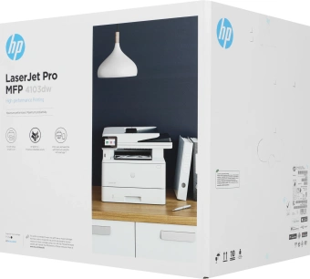 МФУ лазерный HP LaserJet Pro 4103dw (2Z627A) A4 Duplex Net WiFi белый - купить недорого с доставкой в интернет-магазине