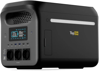 Электростанция портативная TopON Home TOP-H1800 384000mAh 12A QC3.0/PD3.0 6xUSB черный/серый (103762) - купить недорого с доставкой в интернет-магазине