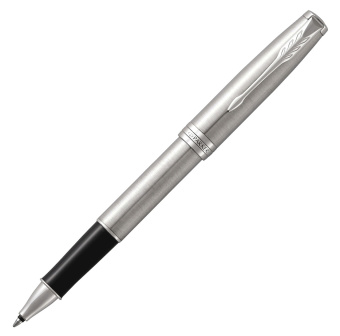 Ручка роллер Parker Sonnet Core T526 (CW1931511) Stainless Steel CT M черн. черн. подар.кор. сменный стержень 1стерж. кругл. 1цв. - купить недорого с доставкой в интернет-магазине