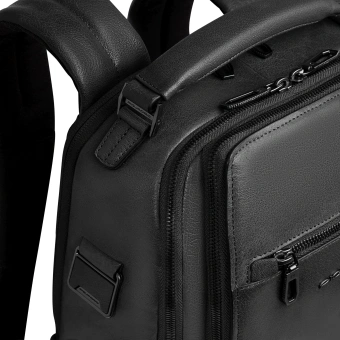 Рюкзак мужской Piquadro Solm CA7021S141/N черный кожа - купить недорого с доставкой в интернет-магазине
