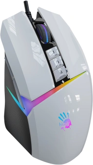 Мышь A4Tech Bloody W60 Max белый оптическая 10000dpi USB 10but (W60 MAX (PANDA WHITE)) - купить недорого с доставкой в интернет-магазине
