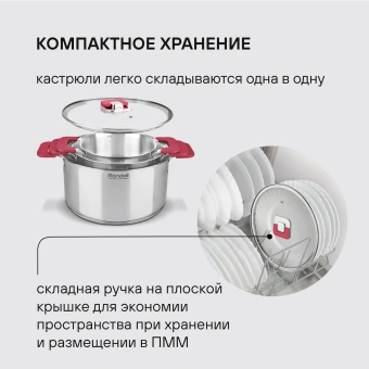 Набор посуды Rondell Savvy RDS-2012 7 предметов - купить недорого с доставкой в интернет-магазине