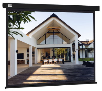 Экран Cactus 128x170.7см Wallscreen CS-PSW-128X170-BK 4:3 настенно-потолочный рулонный черный - купить недорого с доставкой в интернет-магазине