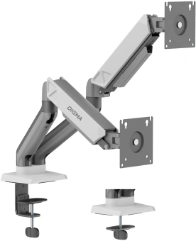 Кронштейн для мониторов ЖК Digma D-MM102D серый 17"-32" макс.9кг крепление к столешнице поворот и наклон - купить недорого с доставкой в интернет-магазине