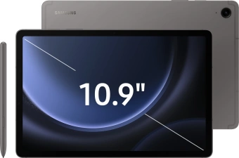 Планшет Samsung Galaxy Tab S9 FE+ BSM-X616B 1380 (2.4) 8C RAM8Gb ROM128Gb 12.4" TFT 2560x1600 5G eSIM Android 13 графит 8Mpix 12Mpix BT WiFi microSD 1Tb 10090mAh - купить недорого с доставкой в интернет-магазине