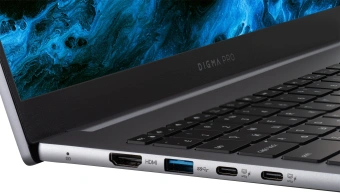 Ноутбук Digma Pro Pactos Core i5 1235U 16Gb SSD512Gb Intel Iris Xe graphics 16" IPS WUXGA (1920x1200) Windows 11 Pro dk.grey WiFi BT Cam 5500mAh (DN16P5-ADXW01) - купить недорого с доставкой в интернет-магазине
