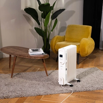 Радиатор масляный Timberk Home Intellect T-OR1507-F10E-WF 1500Вт белый - купить недорого с доставкой в интернет-магазине