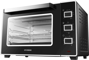Мини-печь Hyundai MIO-HY107 45л. 2200Вт черный - купить недорого с доставкой в интернет-магазине
