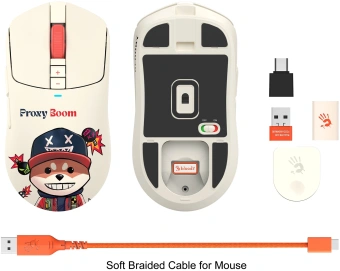 Мышь A4Tech Bloody R72 Ultra Proxy Boom бежевый оптическая 20000dpi беспров. USB-C 6but (R72 ULTRA) - купить недорого с доставкой в интернет-магазине