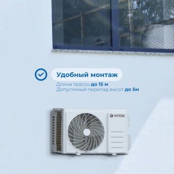 Сплит-система Vitek VT-2512 белый - купить недорого с доставкой в интернет-магазине