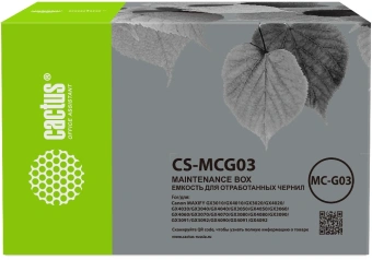 Бункер Cactus CS-MCG03 (MC-G03) для Canon Pixma Maxify GX3010, GX4010, GX3020, GX4020, GX4030, GX3040, GX4040, GX3050, GX4050, GX3060, GX4060, GX3070, GX4070, GX3080, GX4080, GX3090, GX3091, GX3092, GX4090, GX4091, GX4092 - купить недорого с доставкой в интернет-магазине