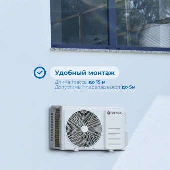 Сплит-система Vitek VT-2515 белый - купить недорого с доставкой в интернет-магазине