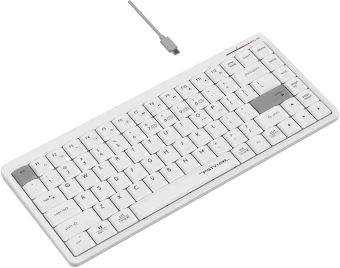 Клавиатура A4Tech Fstyler FBX53C белый USB беспроводная BT/Radio slim Multimedia (FBX53C) - купить недорого с доставкой в интернет-магазине