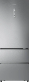 Холодильник Hisense RT641N4ACE 2-хкамерн. серый инвертер - купить недорого с доставкой в интернет-магазине