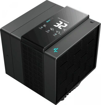 Устройство охлаждения(кулер) Deepcool Assassin IV VC Vision Soc-AM5/AM4/1200/2066/1700/1851 черный 4-pin 29.3dB Al+Cu LCD 300W 1780gr Ret (R-ASN4-BKNVMD-G) - купить недорого с доставкой в интернет-магазине