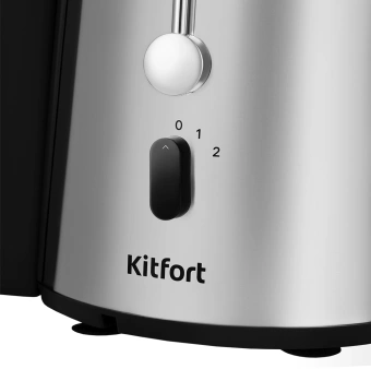 Соковыжималка центробежная Kitfort КТ-1166 850Вт рез.сок.:1000мл. серебристый/черный - купить недорого с доставкой в интернет-магазине