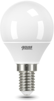 Лампа светодиодная Gauss Elementary 12Вт цок.:E14 шар 220B 4100K св.свеч.бел.ней. (упак.:10шт) (53122) - купить недорого с доставкой в интернет-магазине