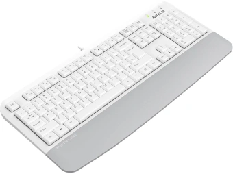 Клавиатура A4Tech Fstyler FK20 белый USB Multimedia (подставка для запястий) (FK20) кабель 1.5м - купить недорого с доставкой в интернет-магазине