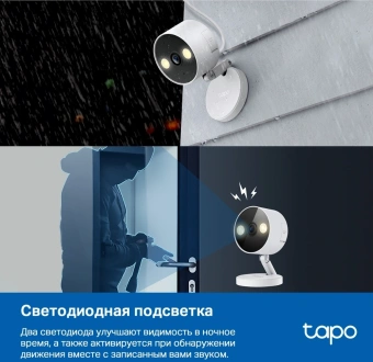 Камера видеонаблюдения IP TP-Link Tapo C120 Wi-Fi 3.17-3.17мм цв. корп.:белый - купить недорого с доставкой в интернет-магазине