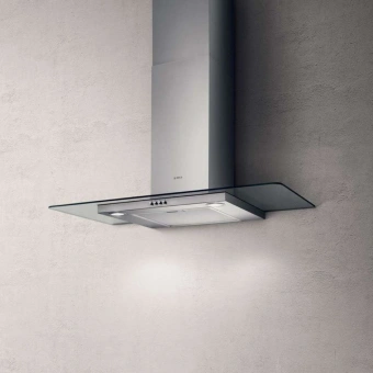 Вытяжка каминная Elica Flat GLASS IX/A/60 нержавеющая сталь управление: кнопочное (1 мотор) - купить недорого с доставкой в интернет-магазине