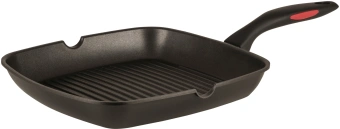 Сковорода-гриль Rondell Perfect RDA-1562 квадратная 28см покрытие: Xylan Plus ручка несъемная (без крышки) черный - купить недорого с доставкой в интернет-магазине