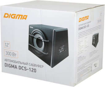 Сабвуфер автомобильный Digma DCS-120 300Вт активный (30см/12") - купить недорого с доставкой в интернет-магазине