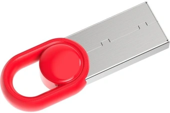 Флеш Диск Netac 64GB UM2 NT03UM2N-064G-32RE USB3.2 серебристый/красный - купить недорого с доставкой в интернет-магазине