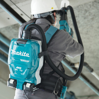 Строительный пылесос Makita DVC265ZXU (уборка: сухая) зеленый - купить недорого с доставкой в интернет-магазине