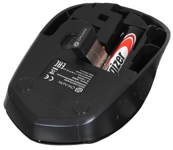 Мышь Оклик 488MW черный/синий оптическая 1600dpi беспров. USB для ноутбука 4but (1196569) - купить недорого с доставкой в интернет-магазине