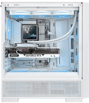 Система водяного охлаждения Thermaltake TH360 V3 Ultra Snow ARGB Soc-AM5/AM4/1200/1700/1851 белый 4-pin 37.8dB Al LCD 365W Ret (CL-W476-PL12SW-A) - купить недорого с доставкой в интернет-магазине