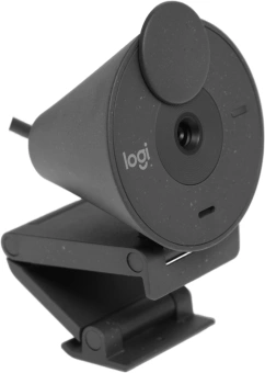 Камера Web Logitech HD Webcam Brio 300 черный 2Mpix (1920x1080) USB Type-C с микрофоном (960-001438) - купить недорого с доставкой в интернет-магазине
