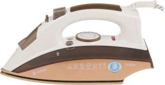 Утюг Vitek VT-1209 2400Вт коричневый - купить недорого с доставкой в интернет-магазине