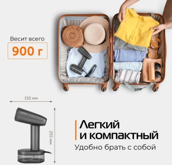 Отпариватель ручной Red Solution HS700 1600Вт серый - купить недорого с доставкой в интернет-магазине