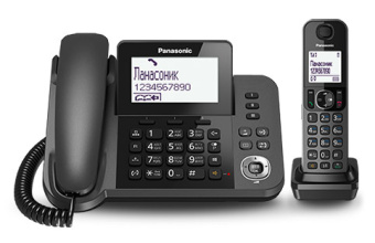 Р/Телефон Dect Panasonic KX-TGF310RUM серый металлик АОН - купить недорого с доставкой в интернет-магазине