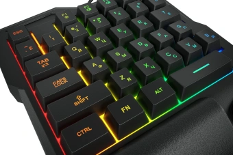 Игровой блок Оклик 701G IRON FIST черный USB for gamer LED (подставка для запястий) (1196590) кабель 1.8м - купить недорого с доставкой в интернет-магазине