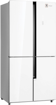 Холодильник Weissgauff WCD 450 WG NoFrost Inverter 2-хкамерн. белый инвертер - купить недорого с доставкой в интернет-магазине