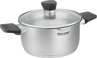 Кастрюля Rondell Strike Grey Ultra RDS-1947 2л. d=18см (с крышкой) стальной - купить недорого с доставкой в интернет-магазине