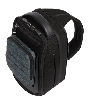 Рюкзак слинг мужской Piquadro Oberon CA7277W150/BLUS темно-синий нейлон/натур.кожа - купить недорого с доставкой в интернет-магазине