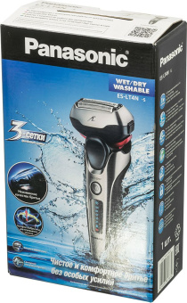 Бритва сетчатая Panasonic ES-LT4N-S820 реж.эл.:3 питан.:аккум. серебристый/черный - купить недорого с доставкой в интернет-магазине