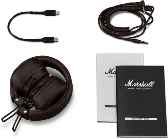 Гарнитура накладные Marshall Major V коричневый беспроводные bluetooth оголовье (MAJOR V BROWN) - купить недорого с доставкой в интернет-магазине