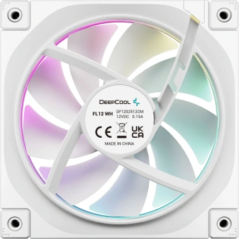 Вентилятор для корпуса Deepcool FL12 Wh ARGB 120х120x25 белый 4-pin 32дБ (R-FL12-WHAPN1-G) Ret - купить недорого с доставкой в интернет-магазине
