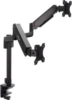 Кронштейн для мониторов ЖК Digma D-MM202D черный 17"-32" макс.9кг крепление к столешнице поворот и наклон - купить недорого с доставкой в интернет-магазине