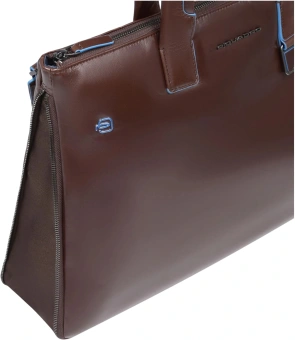 Деловая сумка Piquadro Blue Square CA4021B2/MO с отделением для ноутбука 15.6" коричневая натур.кожа - купить недорого с доставкой в интернет-магазине