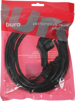 Кабель Buro BU-PCAB-3M-16A IEC C13 Евровилка 3м - купить недорого с доставкой в интернет-магазине