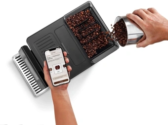 Кофемашина Delonghi Primadonna Aromatic ECAM630.55.SM 1450Вт черный/серебристый - купить недорого с доставкой в интернет-магазине