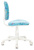 Кресло детское Бюрократ CH-W204NX голубой Sticks 06 крестов. пластик пластик белый - купить недорого с доставкой в интернет-магазине