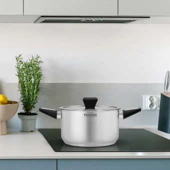 Кастрюля Rondell Blitz RDS-1889 3.2л. d=20см (с крышкой) стальной - купить недорого с доставкой в интернет-магазине